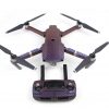 HIPERDEAL, envoltura de piel de fibra de carbono de lujo, pegatinas impermeables para accesorios DJI Mavic Pro, azul púrpura