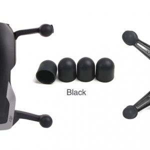 4 Soft Silicone Engine Protector Covers for DJI Mavic Air & Spark - BLACK