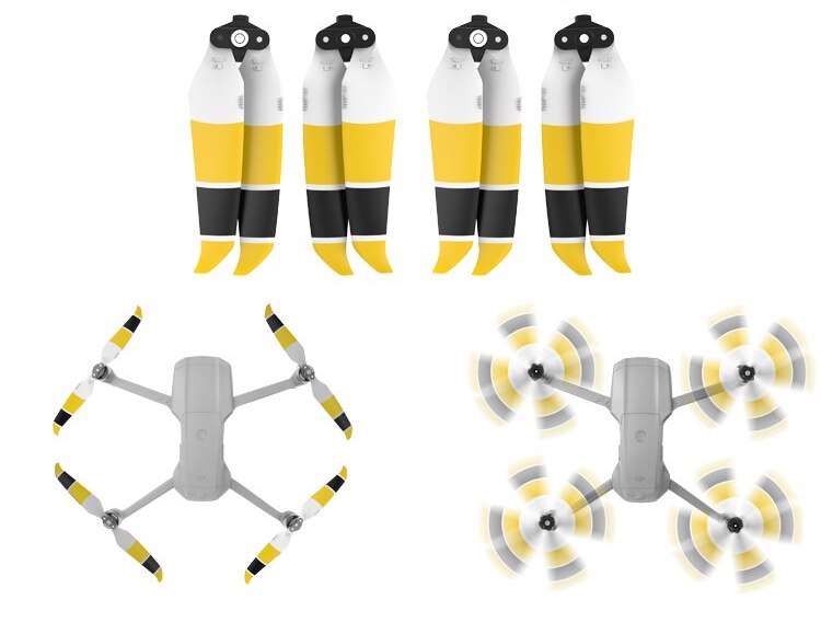 eliche dji mavic air 2 7238F eliche 4 pezzi bianco giallo nero