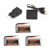 eachine e010 e011 e012 e01 furibee f36 caricabatteria 260mah 3 pezzi