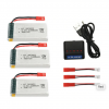 jjrc h11c h11d batería 1200mah cargador 3 piezas