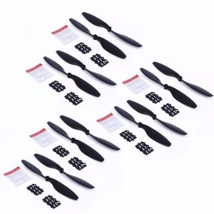 12 Propellers 10x4.5 1045 1045R for DJI F450 F550 Motor A2212 kv1000 BLACK