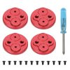 4 Caches de Protection Moteur Ameliores en Aluminium Anti Poussiere Waterproof pour DJI Mavic Mini ROUGE