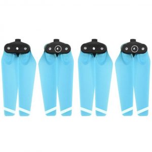 4 Helices 4730F Pliables Montage Rapide CW Clockwise CCW Counter Clockwise pour DJI Spark BLEU TRANSPARENT