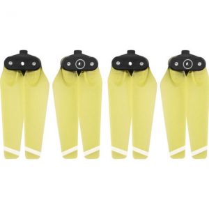 4 Helices 4730F Pliables Montage Rapide CW Clockwise CCW Counter Clockwise pour DJI Spark JAUNE TRANSPARENT
