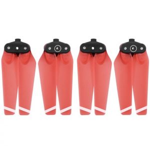4 Helices 4730F Pliables Montage Rapide CW Clockwise CCW Counter Clockwise pour DJI Spark ROUGE TRANSPARENT