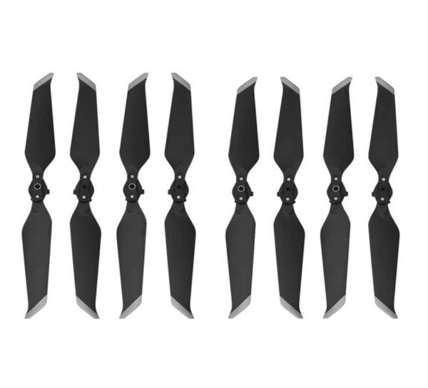 8 Helices 8743 Pliables Montage Rapide Faible Bruit pour DJI MAVIC 2 Pro Zoom NOIR ARGENT