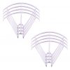 8 marcos protectores de hélice 2 juegos para Syma X5 X5C X5C 1 X5SC X5SW BLANCO