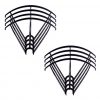 8 marcos de protección de hélice 2 juegos para Syma X5 X5C X5C 1 X5SC X5SW NEGRO