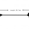 Cable de datos remoto de nailon suave para DJI Mavic Pro Platinum Air Mini 2 Pro Zoom ANDROID REVERSE MICRO USB 20,7 CM