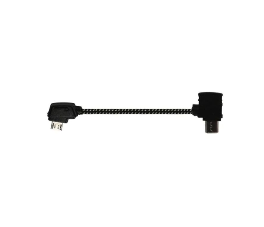Cavo dati per telecomando in nylon morbido per DJI Mavic Pro Platinum Air Mini 2 Pro Zoom ANDROID REVERSE MICRO USB 9.3CM