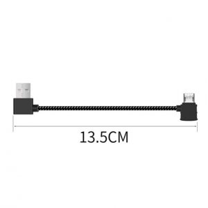 Cable Data Telecommande Souple en Nylon pour FIMI X8 SE FIMI X8 SE 2020 ANDROID REVERSE MICRO USB