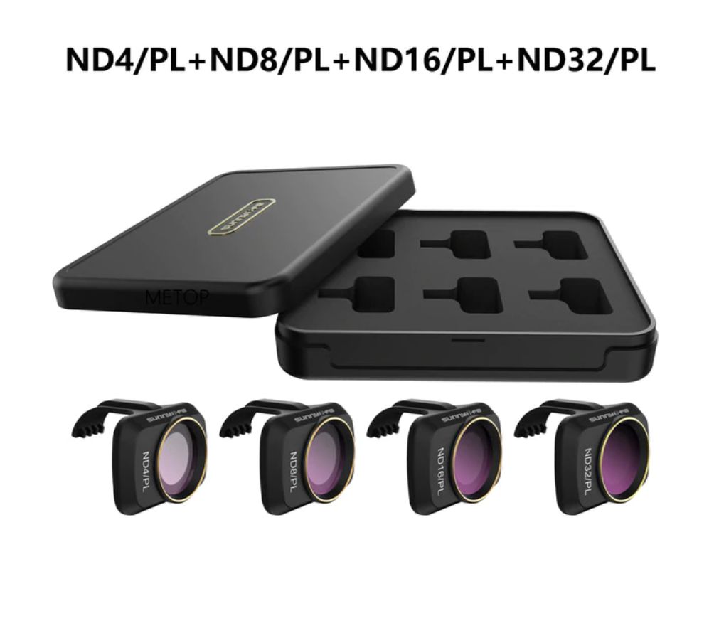 Set Filtri Per Obiettivo DJI MAVIC MINI/MINI2/MINI SE – 4 Lenti ND/PL In Vetro Ottico, Protezione Anti-Graffio
