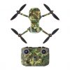 Kit Autocollants Stickers Protecteurs Drone Télécommande Waterproof en PVC pour Mavic Mini 2 CAMOUFLAGE VERT