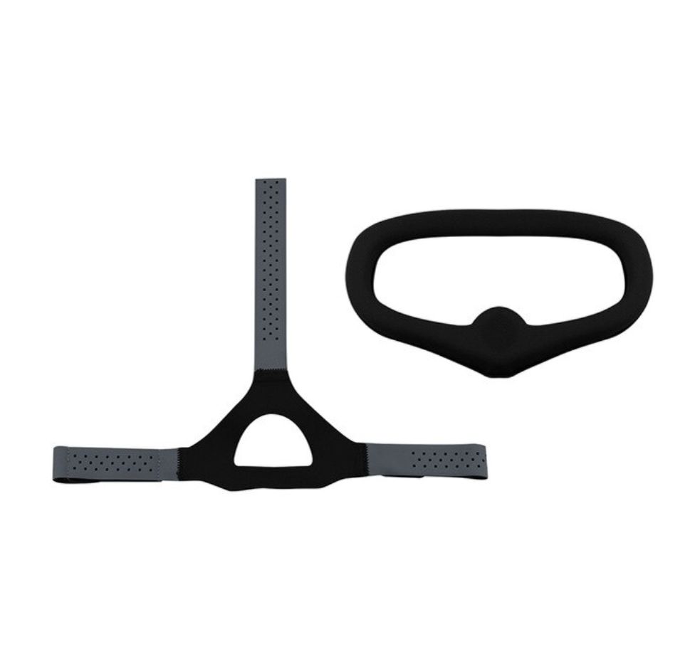 Diadema ajustable Juego de diadema Cojín facial para DJI FPV Combo Goggles V2 Goggles NEGRO