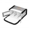 Sacoche de Securite Protection Anti Explosion Resistant a la Chaleur pour DJI FPV Combo Goggles V2 ARGENT TAILLE L pour 3 Batteries