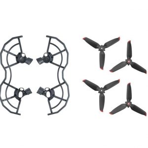 Set 4 Propeller 5328S Schwarz Rot 4 Schutzrahmen Schnellmontage-Propeller für DJI FPV Combo