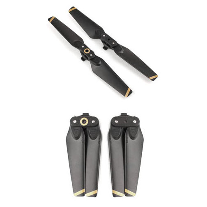 2 folding propellers CW & CCW with quick release for DJI Spark - GOLD ...