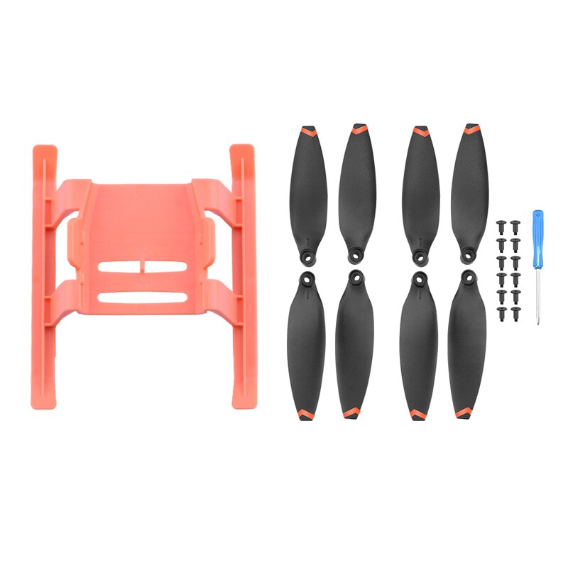 Set di estensione del piede del carrello di atterraggio Montaggio rapido e 4 eliche per FIMI X8 Mini