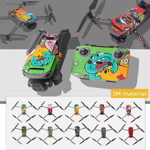 Kit Autocollants Stickers Protecteurs Drone Telecommande Waterproof en PVC pour Drone DJI Mavic 3 img1