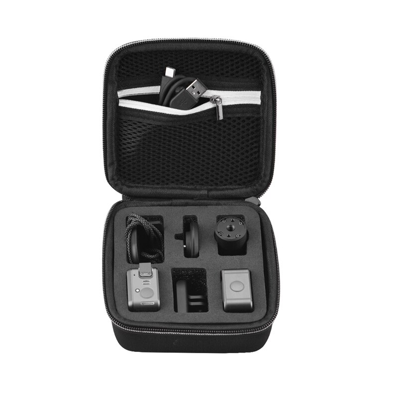 Mini Housse Protection Rangement Transport pour Camera Sport DJI Action 2 noir 2