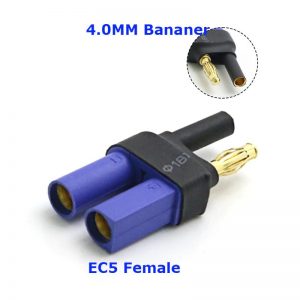 Adaptateur Convertisseur Connecteurs EC5 Femelle vers 4.0mm Banane Batterie Lipo Drones DIY