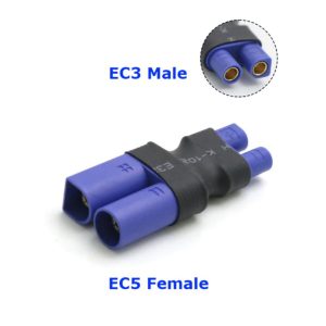 Adaptateur Convertisseur Connecteurs EC5 Femelle vers EC3 Male Batterie Lipo Drones DIY