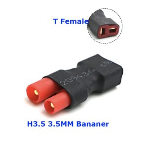 Adaptateur Convertisseur Connecteurs T Femelle vers HXT3.5 Banane Batterie Lipo Drones DIY