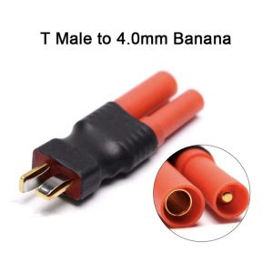 Adaptateur Convertisseur Connecteurs T Male vers 4.0mm Banane Batterie Lipo Drones DIY