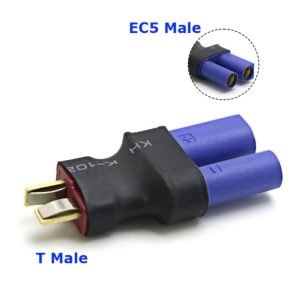 Adaptateur Convertisseur Connecteurs T Male vers EC5 Male Batterie Lipo Drones DIY