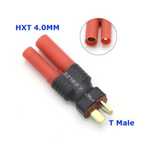 Adaptateur Convertisseur Connecteurs T Male vers HXT 4.0mm Batterie Lipo Drones DIY