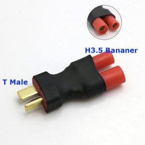 Adaptateur Convertisseur Connecteurs T Male vers HXT3.5 Banane Batterie Lipo Drones DIY