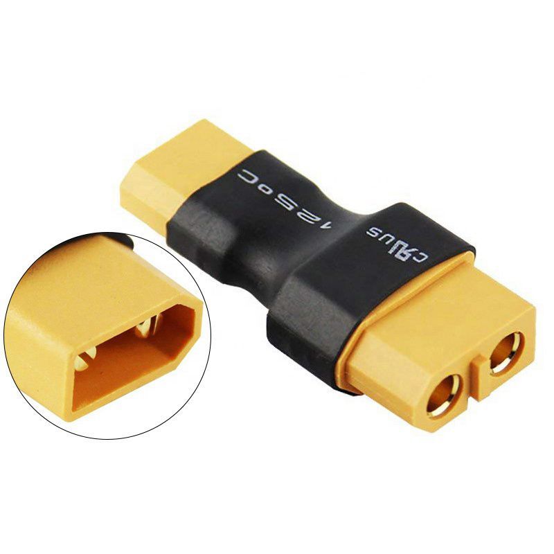Adapter-Konverter-Anschlüsse XT60-Buchse auf XT30-Stecker für Lipo-Batterien Drohnen DIY