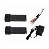 2 Akku 7,4 V 1200 mAh Lipo-Ladekabel 3 in 1 für Eachine E511 E511S Drohnen