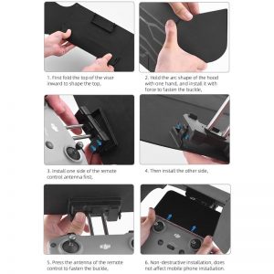 Mobile Smartphone Sun Shade for RC Remote Control N1 DJI Mini 2 Mini 3 Pro Mavic 3 Mavic Air 2 2S 4