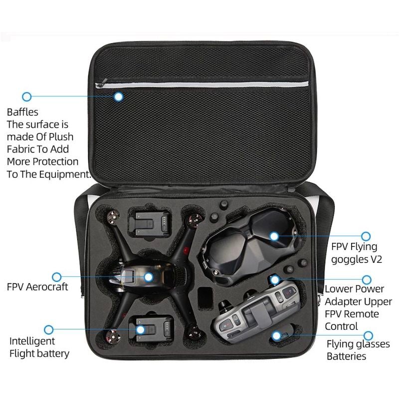 Bolsa de hombro DJI FPV Estuche de protección impermeable para el dron - Imagen 3
