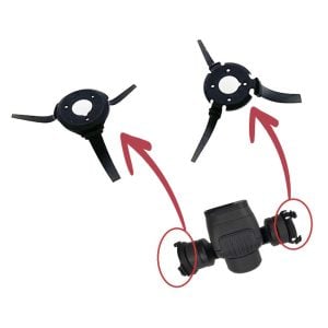 Amortiguadores laterales de goma con varillas para DJI Mini 3 / Mini 3 Pro UAV Pods
