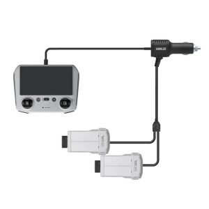 Alternative view of Car Charger Cigar Lighter 3 in 1 for Remote Control and Batteries DJI Mini 3 / Mini 3 Pro drones