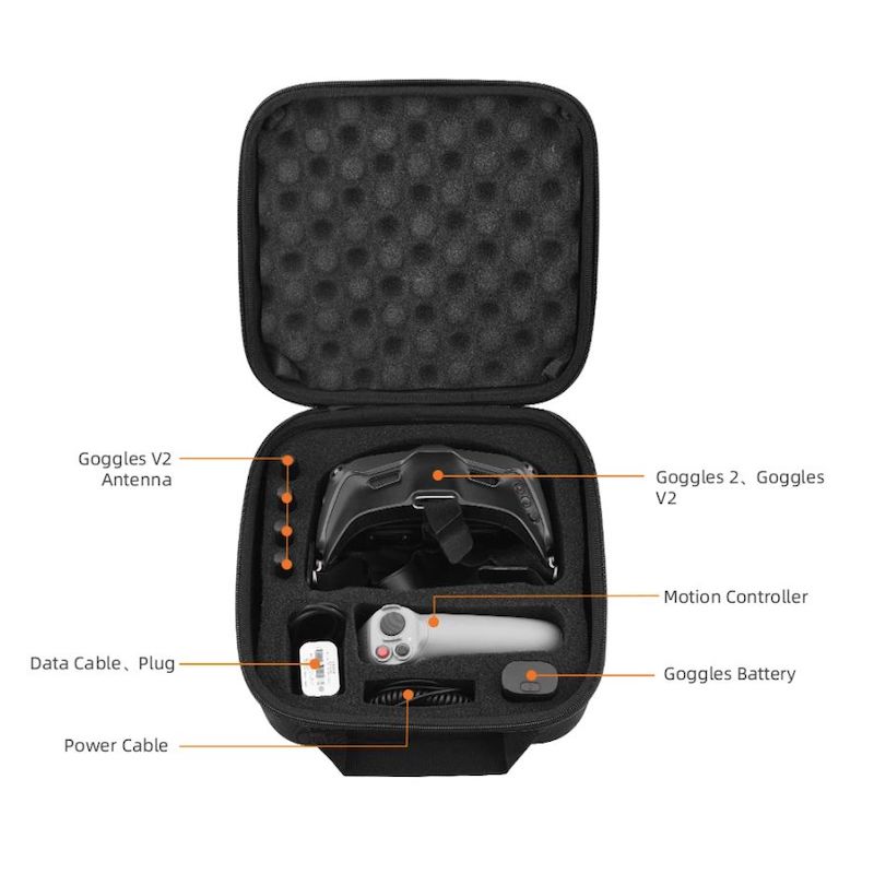 Bolsa de almacenamiento y transporte para DJI FPV Goggles V2 / Goggles 2 y Motion Controller - Imagen 2