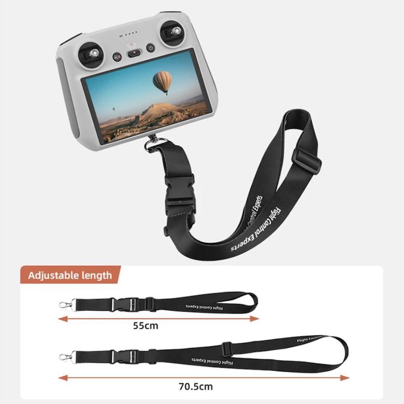 Wtohoby Lanière Réglable En Nylon Pour Contrôle DJI RC-N3/N2/N1, Tour De Cou Pour Télécommande DJI Flip/NEO/AIR 3/3S/2/2S/Mavic 3/Mini 4 3 Pro/Mini 3 /4K/2SE/2, Sans écran - Multicolore - Taille L