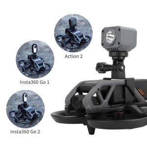 Soporte adaptador con tornillo de 1/4" para cámara de acción o luz puntual para DJI Avata UAV