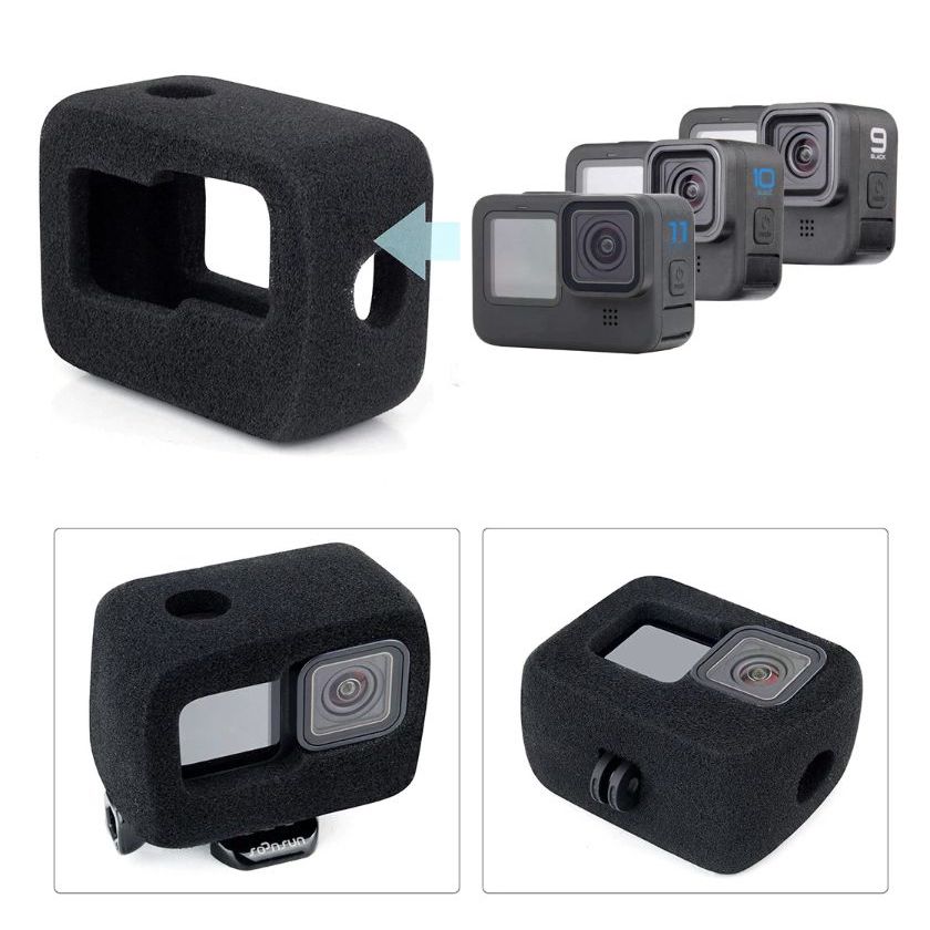 Etui Mousse Coupe Vent Pare Brise Camera Action GoPro Hero 11 10 9