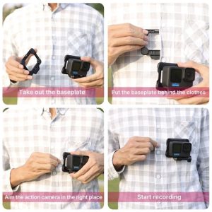 GoPro HERO 11 10 9 8 4 Supporto magnetico a sgancio rapido per videocamera