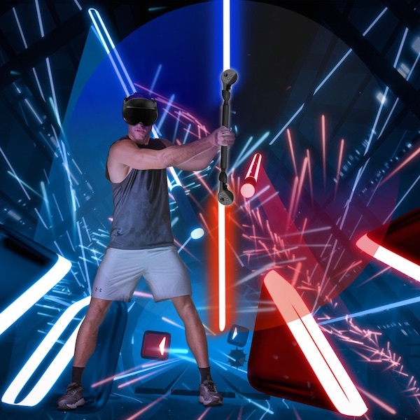 Beat Saber Handles Extensions for Meta Quest Pro VR Headset Controllers - Image 2
