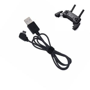 Cable Charge USB 80CM Nylon Radiocommande Drones DJI Mavic Pro Mavic Air Spark