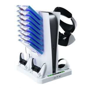 Alternative view of Multifunktionale Lade- und Kühlbasis für PS5-Konsole / Playstation VR2 VR-Headset