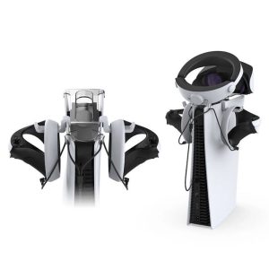 Alternative view of Headset- und Controller-Halterung mit Ladekabel für VR-Headset PlayStation VR2