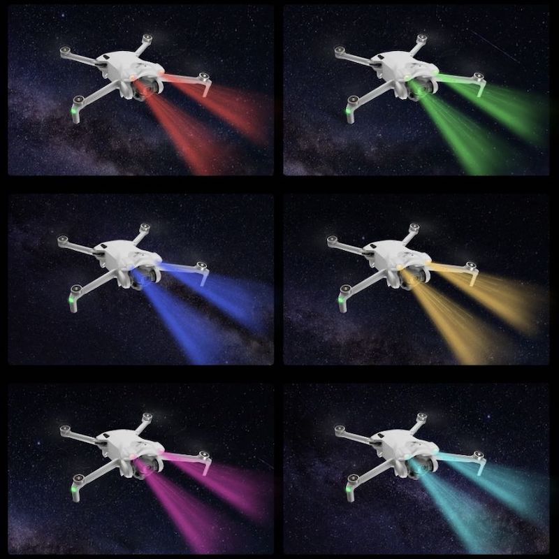 Projecteurs Lumières Vol de Nuit pour drone DJI Mini 4 Pro - Maison Du Drone Projecteurs Lumières Vol de Nuit pour drone DJI Mini 4 Pro - Maison Du Drone