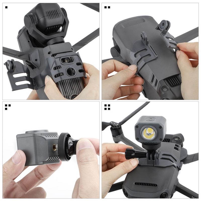 Soporte de 1/4" para cámara de acción o luz deportiva para drones DJI Mavic 3 / Mavic 3 Classic / Mavic 3 Pro - Imagen 5