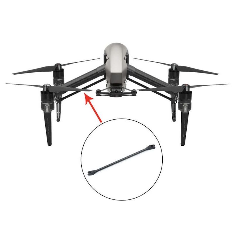 2 Original Auxiliary Arms for DJI Inspire 2 drone - Image 2